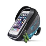 ROCKBROS Bicycle Bag Waterproof Mountain Road Bike Top Tube Front Frame Bag for 6.0-inch Smartphone – Blue