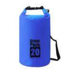 DZGOGO 20L Outdoor Waterproof Swimming Bag Bucket Lightweight Floating Dry Sack – Dark Blue