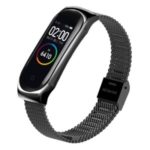 Stainless Steel Smart Watch Bands for Xiaomi Mi Band 3/Smart Band 4 – Black