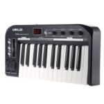 KS25A Portable USB MIDI Keyboard Controller 25-key with USB Cable – Black