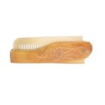Anti-static Wide Teeth Massage Hair Health Care Mini Foldable Hair Natural Horn Beard Comb