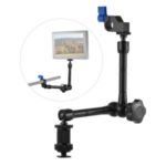 11-inch Adjustable Articulating Friction Arm with 15mm Rod Clamp Mount for Field Monitor