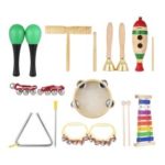 Kids Children Fun Playing Musical Instruments Educational Studying Toy Rhythm Band Set