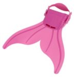 Kid Children Mermaid Swim Fin Diving Monofin Swimming Foot Flipper – Pink