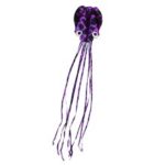 Frameless Octopus Parachute Stunt Kite Single Line Soft Parafoil Kite Outdoor Beach Fun Sports – Purple