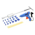 Car Dent Repair Tool Kit Slide Hammer Puller Tabs +100-240V 100W Hot Melt Glue Gun with Glue Sticks  US Plug