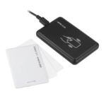 125KHz & 13.56MHz USB Proximity & Contactless Smart RFID Card Reader Dual Frequency Programmable Desktop Card Reader for MIFARE EM