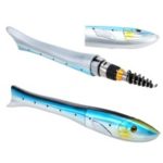 1.6m Mini Carbon Fiber Pocket Fishing Rod – Blue