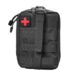 21*15*11cm Travel Outdoor Waterproof Tactical Medical First Aid Kit Multi-functional Waist Cloth Bag – Black