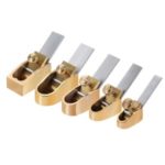 5Pcs/Set Woodworking Plane Cutter Set Curved Sole Luthier Tool for Violin Viola Cello Wooden Instrument
