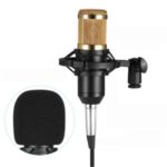 BM800 Condenser Microphone Sponge Microphone Studio Sound Recording Broadcasting with Shock Mount