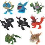 8PCS Toy How to Train Your Dragon Action Figures Set: Toothless Night Fury Nadder