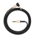 3.5mm Audio Cable Jack Male to Male 90 Degree Right Angle Audio Extension Cable – Black