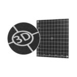 Heat Bed Sticker Sheet Hot Bed Platform Build Surface Tape with 1:1 Coordinate for 3D Printer Anet A6/A8 – 220x220mm