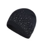 Winter Warm Knitted Crochet Wool Hat – Dark Grey