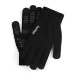 Unisex Knitted Sensitive Touch-screen Gloves – Men / Black