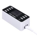 8-Port USB Fast Charger LCD Display Power Adapter with Type-C Port Charger Station – US Plug
