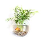 Home Decoration Wall Mount Fish Tanks Goldfish Bowl Acrylic Hanging Aquariums Flowerpot Flower Vase – Style A
