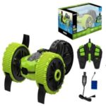 Remote Control Race Car Toy Stunt RC Off Road Three Wheel Truck – Green