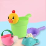 3 PCS Children Ducklings Bathing Outdoor Beach Sand Hourglass Playing Toy – Green