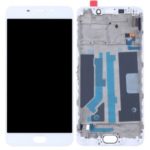 Assembly TFT Ultra Thin LCD Screen and Digitizer Assembly + Frame for Oppo R9 – White