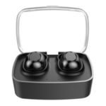 H10 TWS Bluetooth 5.0 Transparent Cover Large Capacity Headset with Charging Box – Black