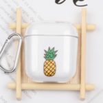 Transparent PC Case with Hook for Apple AirPods with Wireless Charging Case (2019) / AirPods with Charging Case (2019) (2016) – Pineapple
