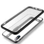 X-LEVEL Matte Texture TPU + Plastic Hybrid Phone Cover Case for iPhone XS Max – Black