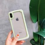 Candy Color Anti-drop TPU+PC Cell Phone Cover Shell for iPhone XS Max 6.5 inch – Green