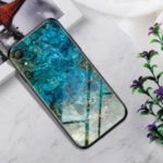 Gradient Color Tempered Glass + PC + TPU Hybrid Case for iPhone XR 6.1 inch – Emerald