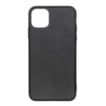 Matte Texture PU Leather Skin Plastic +TPU Hybrid Phone Case Cover for iPhone (2019) 6.1-inch – Black