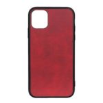 Matte Texture PU Leather Skin Plastic +TPU Hybrid Phone Cover for iPhone (2019) 5.8-inch – Red