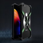 R-JUST Magnetic Adsorption Metal Aluminium Alloy Bumper Luminous Phone Case for iPhone 7 / 8 4.7 inch