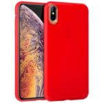 SULADA Rubberized Electroplating PC+TPU Eye-protection Phone Shell for iPhone XS Max 6.5 inch – Red