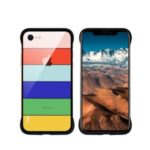NXE Rainbow Series Pattern Printing Glass + TPU Hybrid Protective Phone Case Covering for iPhone 7 / 8 4.7 inch- Style A