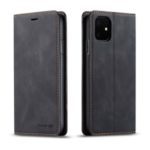 FORWENW Leather Wallet Phone Case with Stand Covering for iPhone (2019) 6.1-inch – Black
