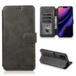 Extreme Series Folio PU Leather Wallet Phone Shell for iPhone (2019) 6.5-inch – Black