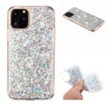 Glittery Sequins Acrylic TPU Hybrid Phone Cover for iPhone (2019) 5.8-inch – Silver