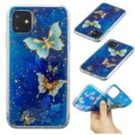 Glitter Sequins Inlaid Style TPU Phone Cover for iPhone (2019) 6.5-inch – Butterflies