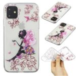 Pattern Printing Clear Soft TPU Protective Case for iPhone (2019) 6.1-inch – Butterfly Girl