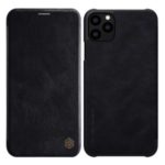 NILLKIN Qin Series Leather Shell with Card Slot for iPhone 11 (2019) 6.5-inch – Black