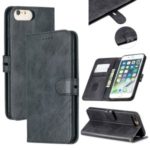 Leather Stand Wallet Phone Case with Lanyard for iPhone 6/6s/7/8 Plus 5.5 inch – Black