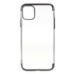 Electroplating Clear TPU Phone Case for Apple iPhone (2019) 5.8-inch – Black