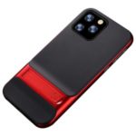 ELEGANCE Netting Pattern TPU + PC Hybrid Shell with Kickstand for iPhone 11 Pro 5.8 inch (2019) – Red