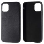 For iPhone 11 Pro 5.8 inch PC+Leather Cell Phone Case – Black