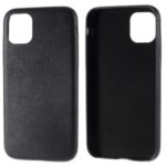 For iPhone 11 6.1 inch (2019) PC+Leather Cell Phone Casing – Black