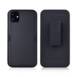 Belt Clip Kickstand Stripe Pattern PC Hard Case for iPhone 11 6.1 inch