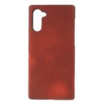 Thermal Induction Fluorescent Color Changing PU Leather Coated PC Back Cover for Samsung Galaxy Note 10 – Red