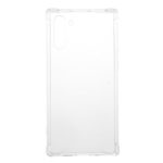 Drop-Proof Clear Acrylic Back + TPU Edge Hybrid Phone Casing for Samsung Galaxy Note 10 – Transparent