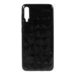 3D Diamond Texture Soft TPU Phone Case Covering for Samsung Galaxy A70 – Black